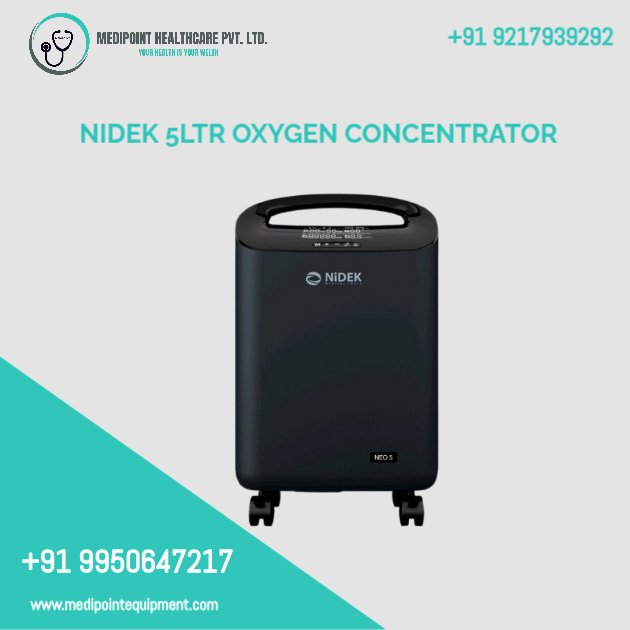 NIDEK 5 Litre Oxygen Concentrator for Rent